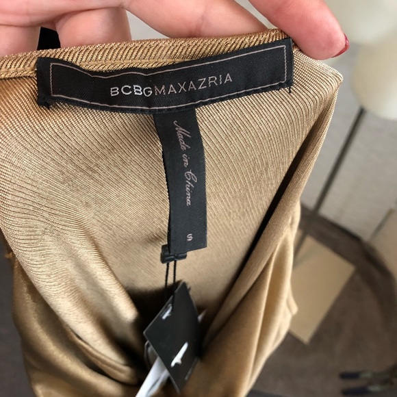 NWT BCBGMaxAzria asymmetrical minidress Sz Sm - Picture 3 of 4